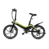Kép 1/5 - Ms energy elektromos kerékpár i10 összecsukható 6 sp 20" fekete/zöld