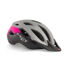 Kép 1/17 - MET Crossover kerékpáros sisak [matt szürke-pink, 60-64 cm (XL)]