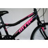 Kép 2/4 - TransMontana MTB 20 acél gyerek kerékpár fekete/pink