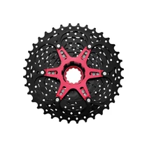 Sunrace CSMX0 10 sebességes fogaskeréksor [fekete-piros, 11-36]