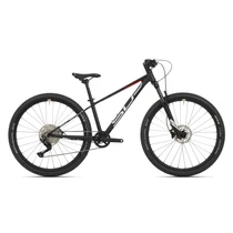 Superior '23 Team 27 Elite 27.5"-os junior kerékpár [13" (XS), matt fekete/króm/piros]