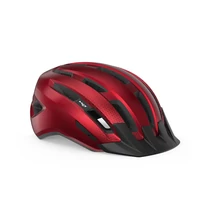 MET Downtown kerékpáros sisak [fényes piros, 58-61 cm (M/L)]