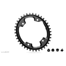 Lánckerék CX OVAL 110BCD asszimetrikus 4 lyukas fekete 38T csavarral