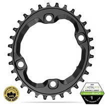 Lánckerék MTB OVAL XT M8000 asszimetrikus N/W fekete 34T HG+ 12 sebességes
