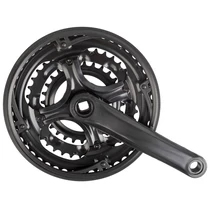 Hajtomü mtb acél 170mm 48/38/28t + lv 3/32 fekete 170mm 48/38/28 +lv 3/32 fktmess