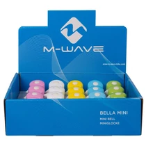 M-wave kerékpár csengő mini acél vegyes pasztell fehér bil.
