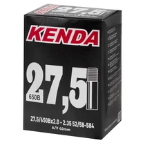 27,5x2,00-2,35 52/58-584 tömlő kenda av 40mm dobozos tömlő 27,5x2,00-2,35 52/58-584 kenda av 40