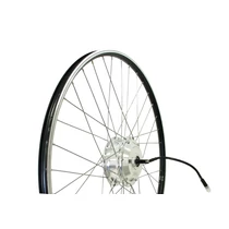 Egyéb motoros első kerék duplafalú 28-as, 36v/250w, mxus xf04/xf06 ezüst agy fekete felni