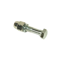 Nyeregcsavar m8x40mm acél zárt ezüst hosszabb zárt anyás 8.8