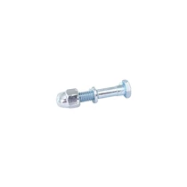 Nyeregcsavar m8x45mm acél zárt ezüst zárt anyás