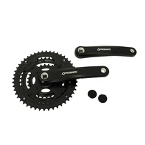 Prowheel hajtómű mtb alu 28/38/48t 170m ty-cq01, fekete láncvédő nélkül