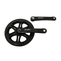Prowheel hajtómű city alu 3/32x48t 170 pro748pp, fekete 2 oldalon láncvédős