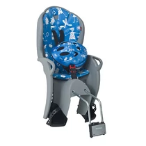 Hamax gyerekülés hátra vázra kiss biztonsági csomag szürke/világoskék párnával sisakkal hamax