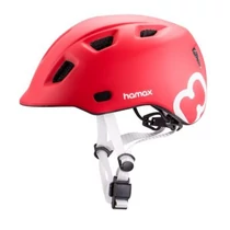 Hamax hamax thundercap 47-52 piros/fehér junior sisak