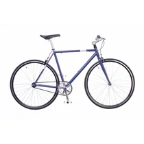 Neuzer skid városi kerékpár metálkék/ezüst 56 cm
