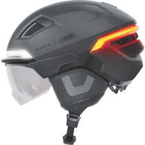 ABUS kerékpáros városi sisak HYP-E ACE, In-Mold, beépített index funkcióval és átlátszó szemüveggel, volcano titan M (54-58 cm)