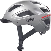 ABUS kerékpáros városi sisak Hyban 2.0 LED, ABS, signal silver, XL (58-63 cm)