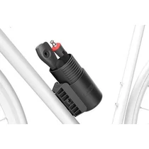 ABUS lakattartó QST Quick Store, 6mm-es láncos lakatok számára, kemény héj, állítható magasság (80 és 110 cm-es láncokkal is kompatibilis), kulacstartó szemhez rögzíthető, fekete