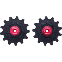 BBB Cycling kerékpáros váltógörgő BDP-19 RollerBoys Ceramic, kerámia, ipari csapágyak, 13T-13T, Shimano 12-sebességes MTB kompatibilis, fekete