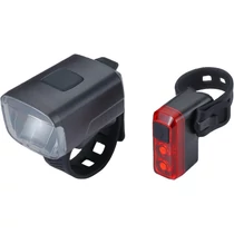 BBB Cycling kerékpáros lámpa szett BLS-144 StudCombo, első és hátsó, gumis felfogatással