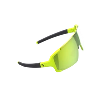 BSG-69 kerékpáros szemüveg Chester matt neon sárga keret / MLC neon zöld lencsékkel