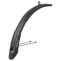 Polisport sárvédő szett EXPANDER cross 26/27.5/29", 65 mm széles, rövid első pálcás verzió (első villához rögzíthető), fekete
