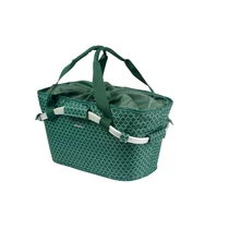 Basil hátsó kosár Flair Carry All Rear Basket, MIK 2.0 adapterrel (TBA 70173), zöld