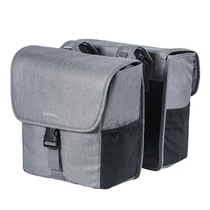 Basil dupla táska Go Double Bag, Universal Bridge system, szürke