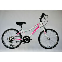 TransMontana MTB 20 acél gyerek kerékpár fehér/pink