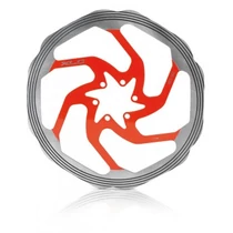 Féktárcsa piros-ezüst CNC 180 mm 162 g BR-X58