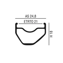 Abroncs 27,5" (584) 32H alu df. fek. PXLCC DISK