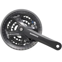 Hajtómű MTB alu Z 28-38-48 shimano FCM-361 fekete