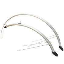 Sárvédő 28"/ 44mm aluplasztik ezüst U pálcás