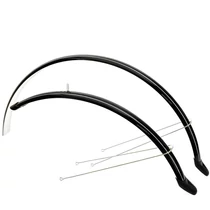 Sárvédő 28"/ 44mm aluplasztik fekete U pálcás