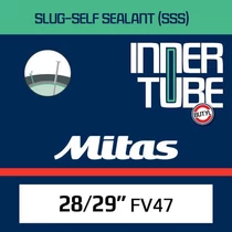 Tömlő 28" (47/62-622/635) FV47mm Mitas Slug Sealan