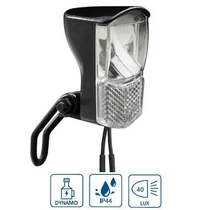 Lámpa első VeloGo agydinamós 1×3W led 90 Lumen