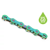Lánc KMC X12 WAX 12 seb 1/2x11/128 126L Aurora 1/2x11/128 126L Aurora Green