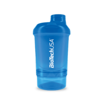 Keverőpalack Biotech Wave+ Nano 300 ml (+150 ml) kék