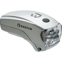Lámpa BIKEFUN LUCID első 5 fehér LED, 2 funkció, fekete - JY-286B