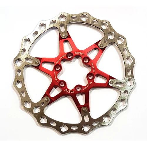 a2Z ATS-3 6 csavaros féktárcsa [piros pikk, 180 mm]