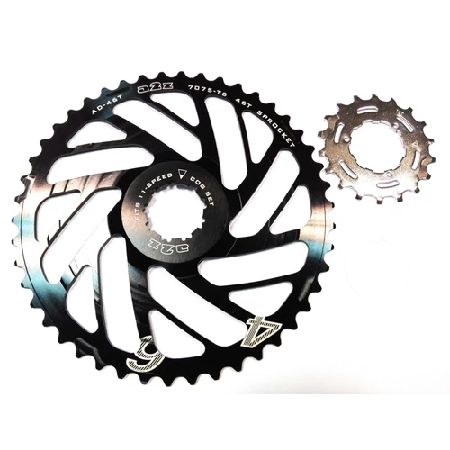 a2Z 11 sebességes fogaskoszorú átalakító lánckerék [fekete, 46T]