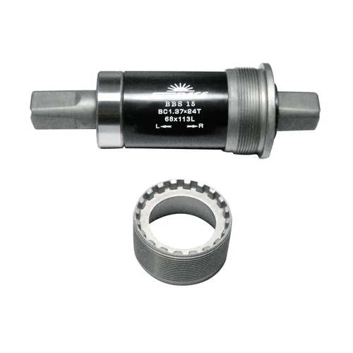 Sunrace BBS15 JIS négyszög monoblokk csavar nélkül [129 mm, Angol 68 mm x 1.37