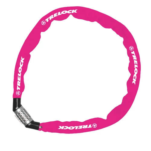 Trelock BC 115 Code számzáras láncos zár [pink, 60 cm]