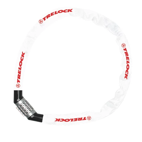 Trelock BC 115 Code számzáras láncos zár [fehér, 60 cm]