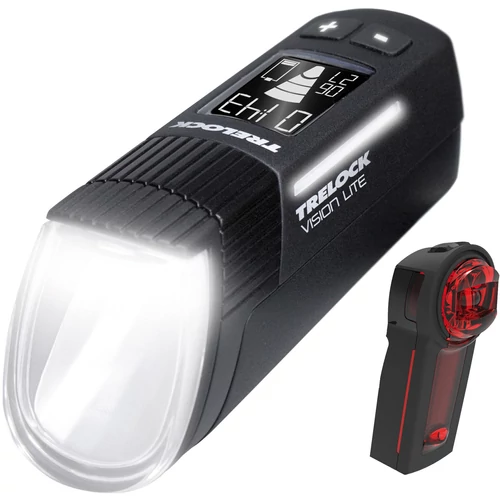 Trelock LS 660 I-GO® Vision Lite + LS 740 Vector Signal akkumulátoros első+hátsó lámpa