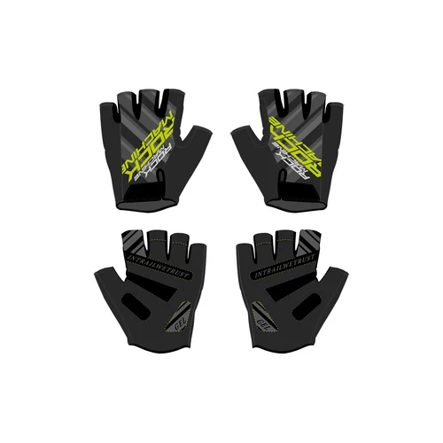 Rock Machine Race SF nyári rövid ujjú kesztyű [fekete/zöld, XL]