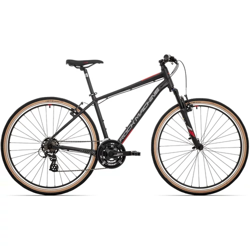 Rock Machine Crossride 100 cross kerékpár [22" (XL), matt fekete/piros/szürke]