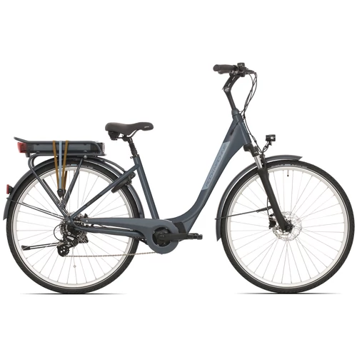 Rock Machine Cityride e100 SD elektromos városi kerékpár [48 cm (L), matt sötétkék]