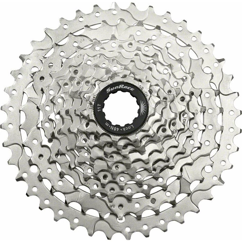 Sunrace CSM980 9 sebességes fogaskeréksor [ezüst, 11-40, Csomagolás nélküli]