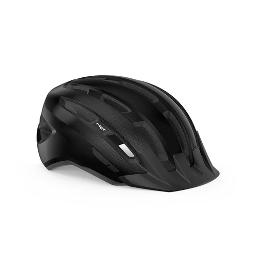 MET Downtown normál sisak [fényes fekete, 52-58 cm (S/M)]